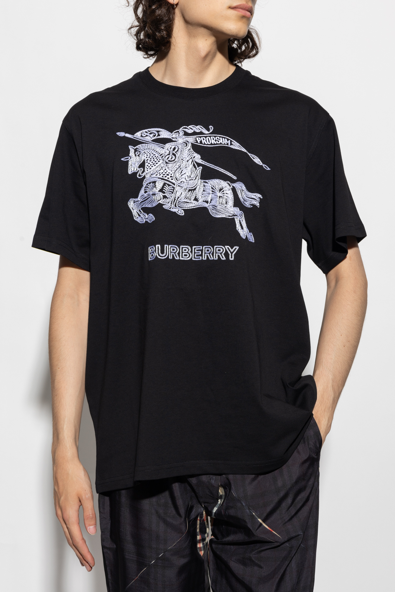 2025SS BURBERRY Baby ミニCEDARベアーフラッグTシャツWH(C-24m) Burberry Kids Cedar EKD Cotton T-Shirt - Baby Clothing